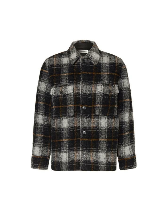 [이자벨마랑] 14주년 KERVONT 체크 셔츠자켓 차콜 VE1839 22A011H 02AN