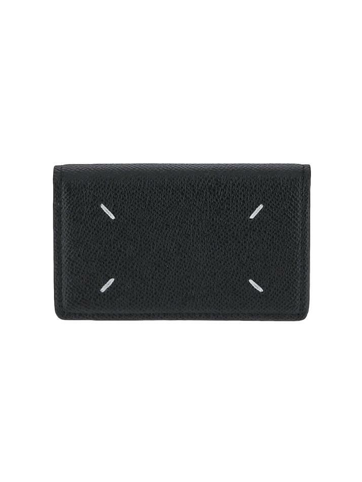 [메종 마르지엘라] 25FW 시그니처 스티치 폴드 카드지갑 블랙 SA3VX0005 P4745 T8013