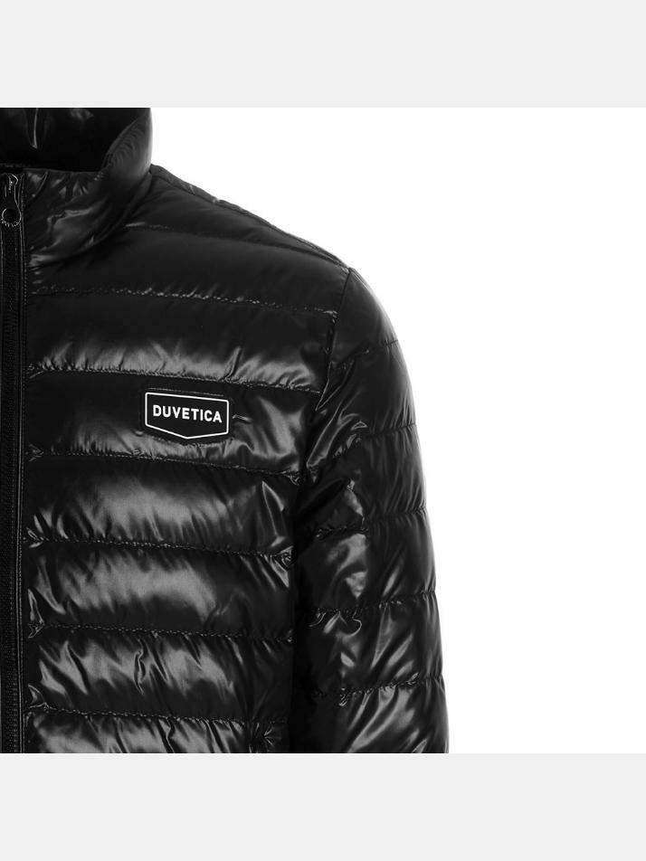 [듀베티카] 25FW PAVISO 로고 패치 패딩 자켓 블랙 VUDJ91331K0001 BKS