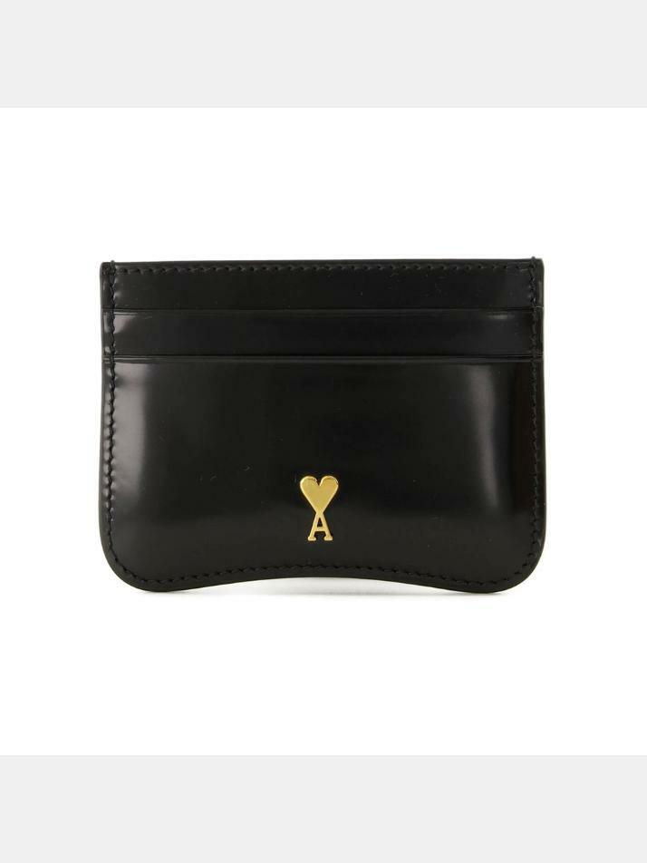 [아미] 25FW 하트 로고 카드지갑 블랙 USL706 AL0139 001