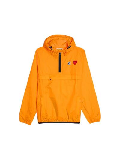 [꼼데가르송] 25FW 여성 X K-WAY 레드 와펜 아노락 자켓 오렌지 AZ-J502-051-1
