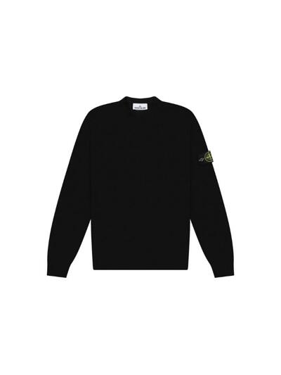 [스톤 아일랜드] 25FW 와펜 패치 니트 블랙 K2S15 5100071 S00C4 V0029