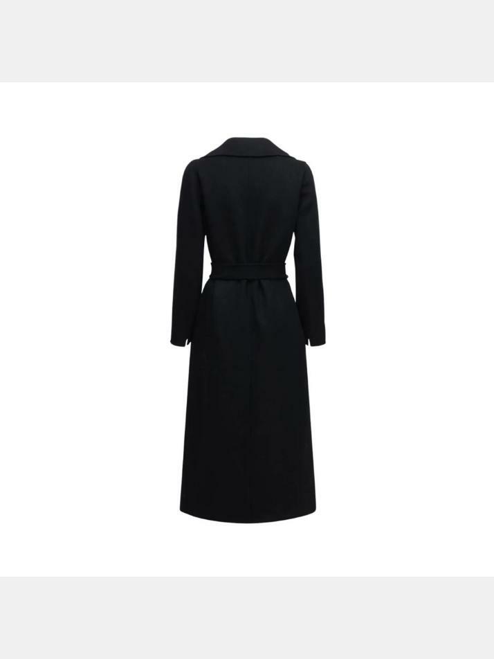 [막스마라] 25FW 폴도 POLDO 벨티드 롱 울 코트 블랙 2529016043 013