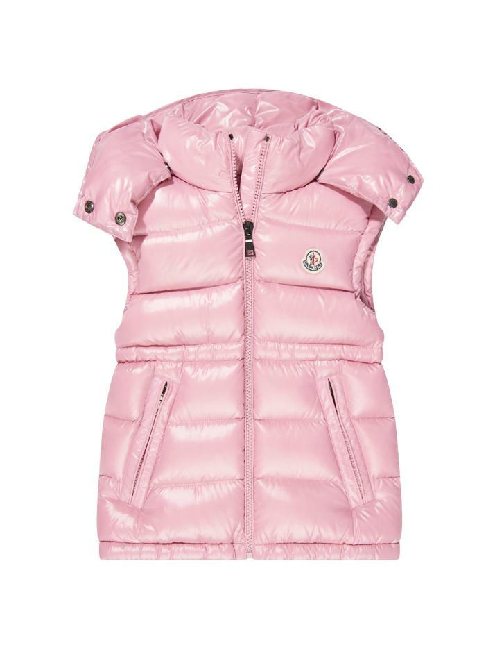 [몽클레어] 24FW 키즈 ANIA 로고 패치 패딩자켓 핑크 1A000 81 68950 523
