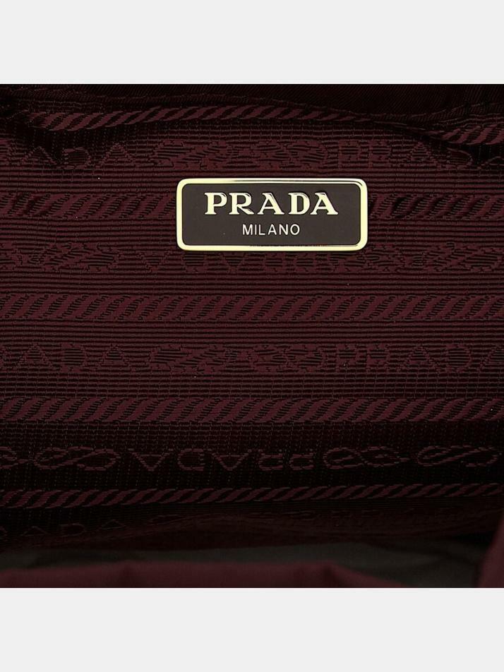 [프라다] 26SS 금장로고 듀엣 나일론 버킷백 버건디 1BH038 RV44 F0007