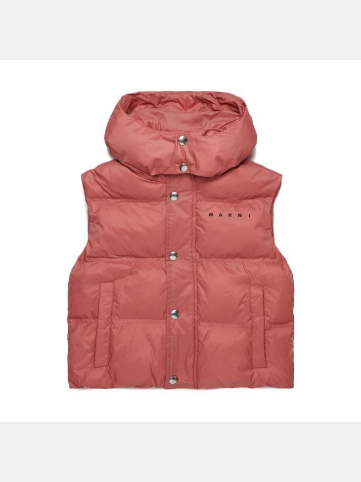 [마르니] 키즈 후드 패딩 조끼 모브핑크 M01539 M00LY 0M350