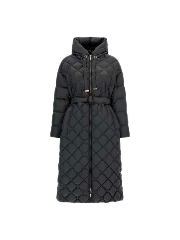 [막스마라] 25FW 트레파르 TREPAR 퀄팅 사이드슬릿 롱 패딩 자켓 블랙 2529496075 002