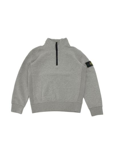 [스톤 아일랜드] 키즈 여성 기모 하프집업 맨투맨 그레이 K2S16 6100012 S0M20 V0M64