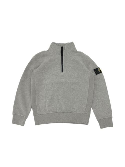 [스톤 아일랜드] 키즈 여성 기모 하프집업 맨투맨 그레이 K2S16 6100012 S0M20 V0M64