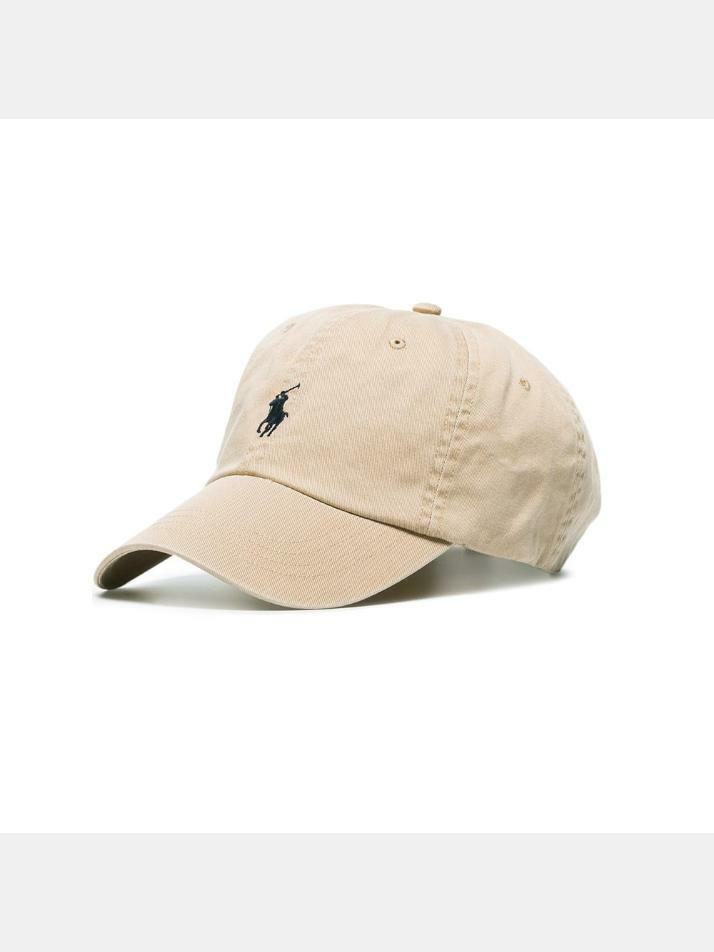 [랄프로렌] 26SS 포니 로고 자수 캡모자 베이지 211912843 023