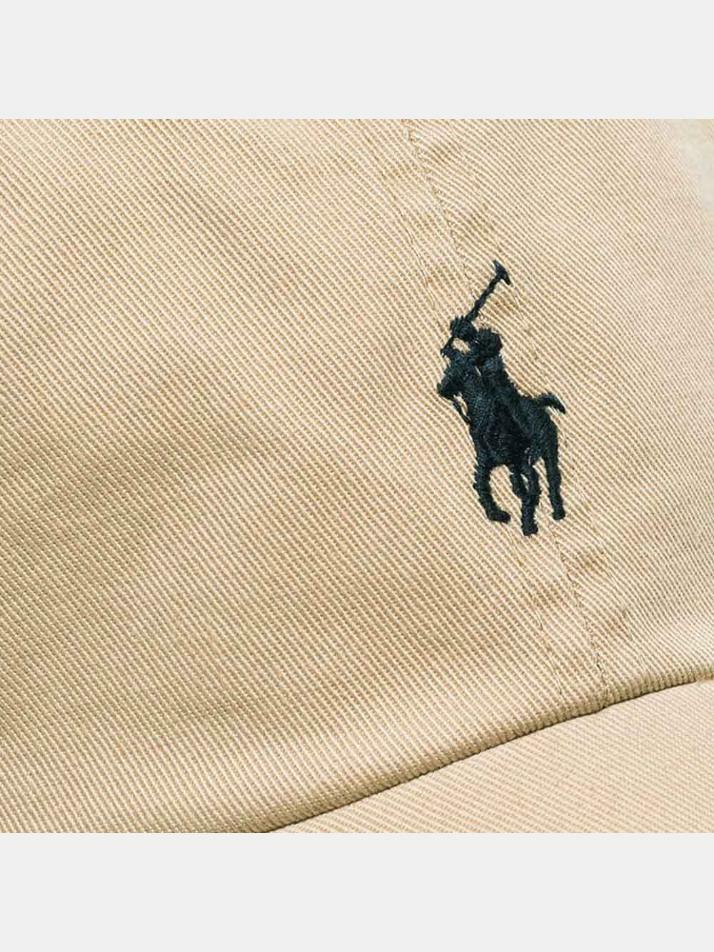 [랄프로렌] 26SS 포니 로고 자수 캡모자 베이지 211912843 023