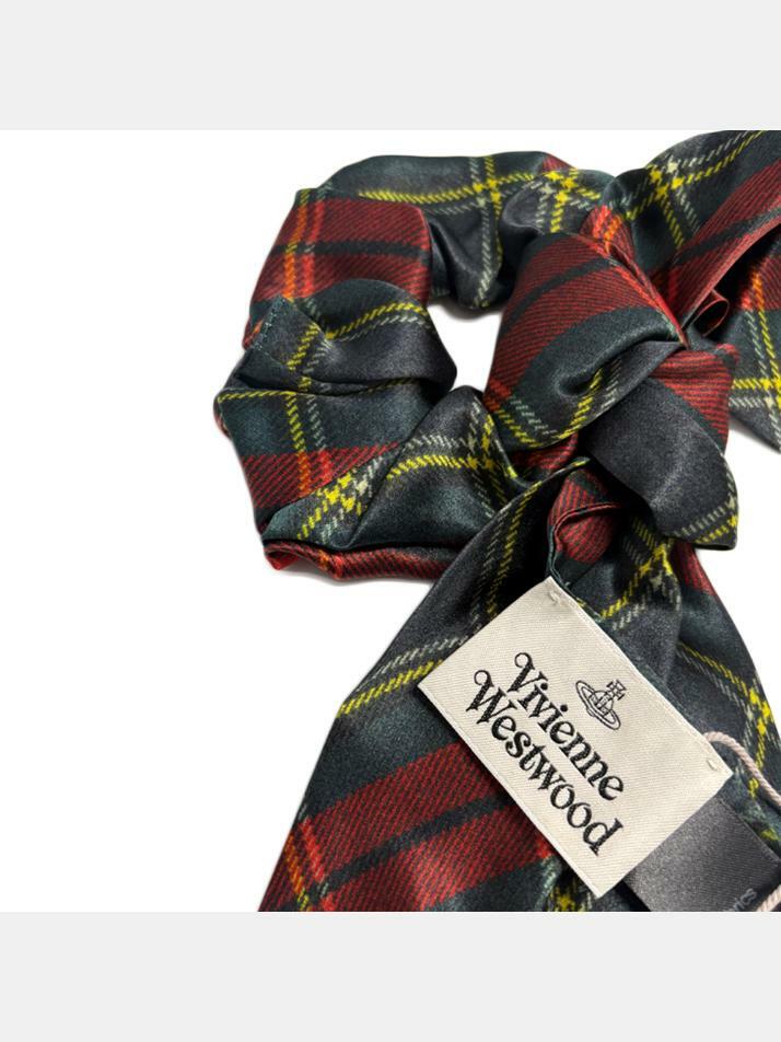 [비비안웨스트우드] 26SS 타탄 프린티드 스크런치 라지 8102001G W01BF M411