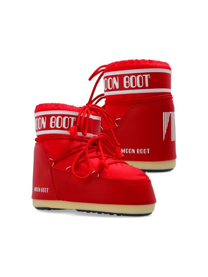 [문부츠] 25FW 아이콘 로우 나일론 부츠 레드 80D1409340 D001