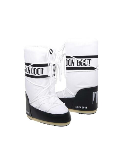 [문부츠] 25FW 아이콘 하이 나일론 부츠 블랙/화이트 80D1400440 NA02