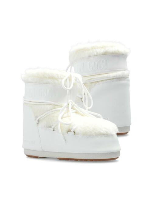 [문부츠] 25FW 아이콘 로우 페이크 퍼 부츠 옵티컬화이트 80D1409390 A002