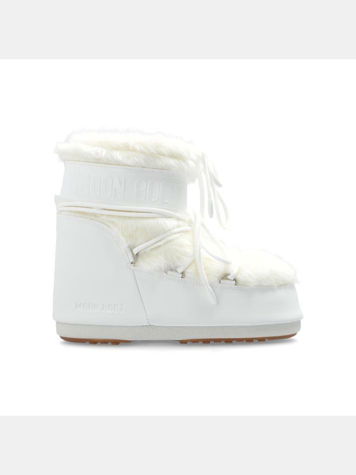 [문부츠] 25FW 아이콘 로우 페이크 퍼 부츠 옵티컬화이트 80D1409390 A002