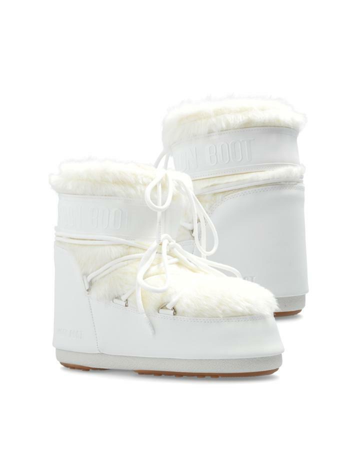 [문부츠] 25FW 아이콘 로우 페이크 퍼 부츠 옵티컬화이트 80D1409390 A002