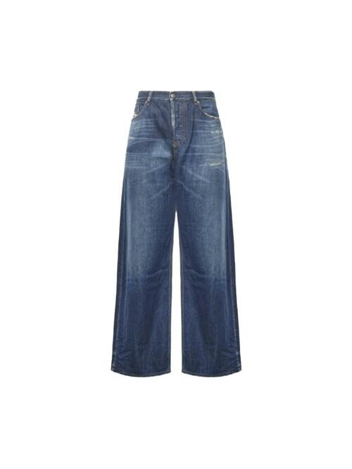 [디젤] 25FW D-RISE 릴렉스핏 로우웨이스트 와이드 데님팬츠 블루 A06370 09M06 01