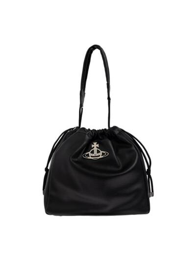 [비비안웨스트우드] 26SS 힐러리 HILARY ORB 로고 버킷백 블랙 4302002RU S000D N403