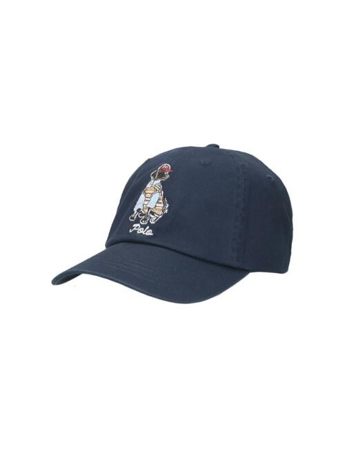 [랄프로렌] 26SS 도그 로고 자수 캡모자 네이비 710982058 001