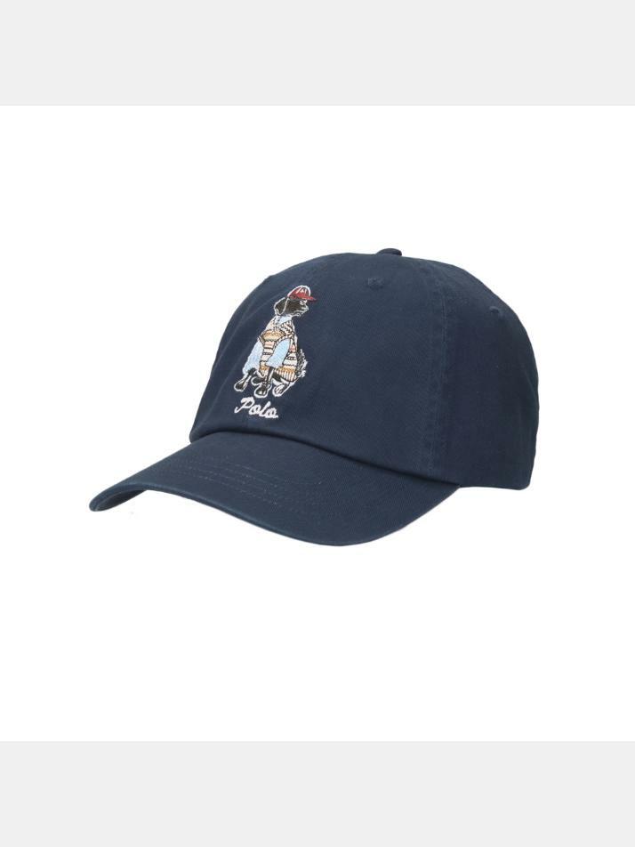 [랄프로렌] 26SS 도그 로고 자수 캡모자 네이비 710982058 001