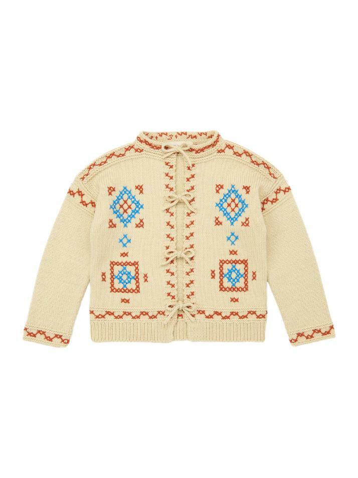 [미샤앤퍼프] 키즈 크로스 스티치 비욘 가디건 라이트옐로우 K1184F25 192