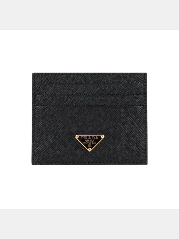[프라다] 26SS 삼각 로고 사피아노 카드지갑 블랙 1MC025 QHH F0002