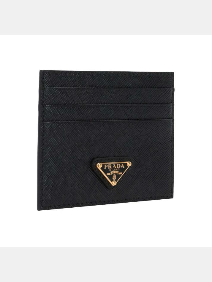 [프라다] 26SS 삼각 로고 사피아노 카드지갑 블랙 1MC025 QHH F0002