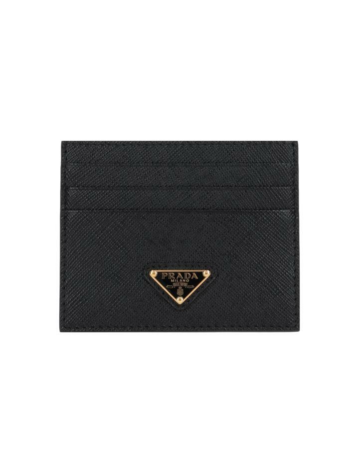 [프라다] 26SS 삼각 로고 사피아노 카드지갑 블랙 1MC025 QHH F0002