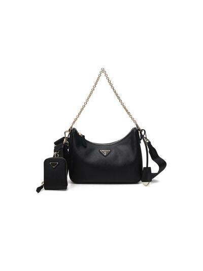 [프라다] 26SS 사피아노 리에디션 2005 숄더/크로스백 블랙 1BH204 NZV F0632