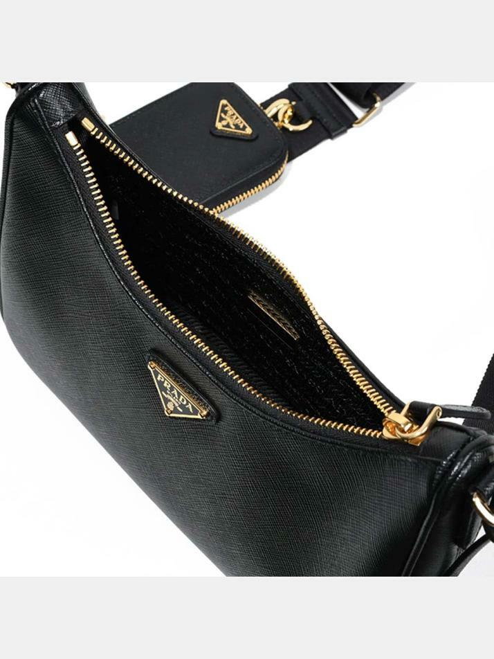 [프라다] 26SS 사피아노 리에디션 2005 숄더/크로스백 블랙 1BH204 NZV F0632