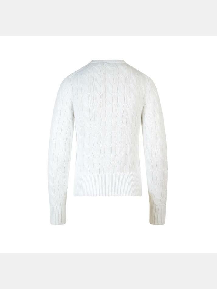 [랄프로렌] 26SS 포니 자수 클래식 가디건 화이트 211971868 007