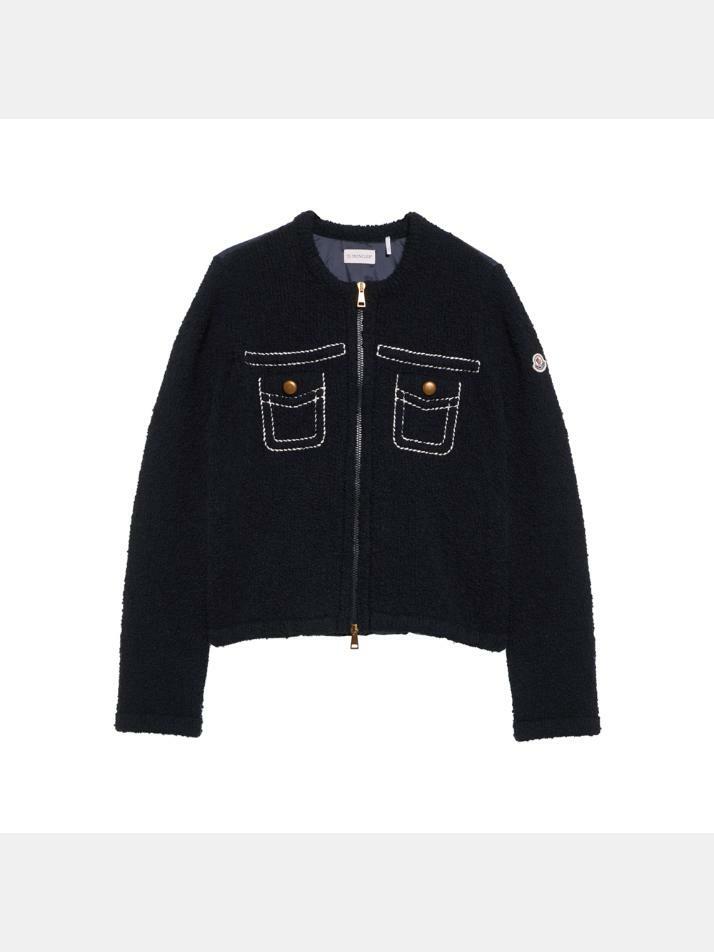 [몽클레어] 25FW 로고 패치 믹스 경량 패딩자켓 네이비 9B000 05 M7104 742