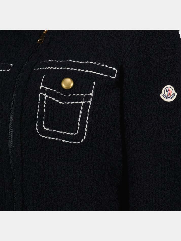 [몽클레어] 25FW 로고 패치 믹스 경량 패딩자켓 네이비 9B000 05 M7104 742