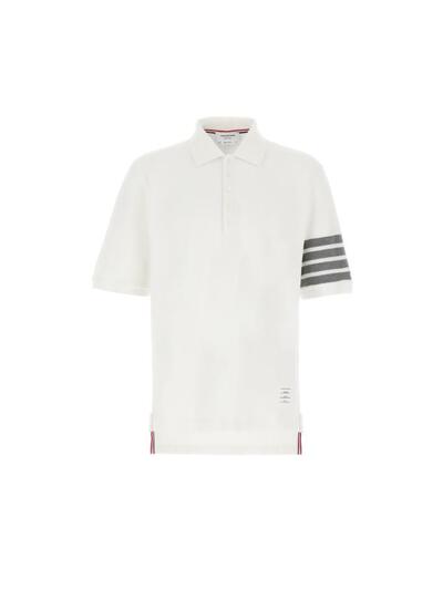 [톰브라운] 26SS 사선 완장 폴로 티셔츠 화이트 MJP136G 07976 100