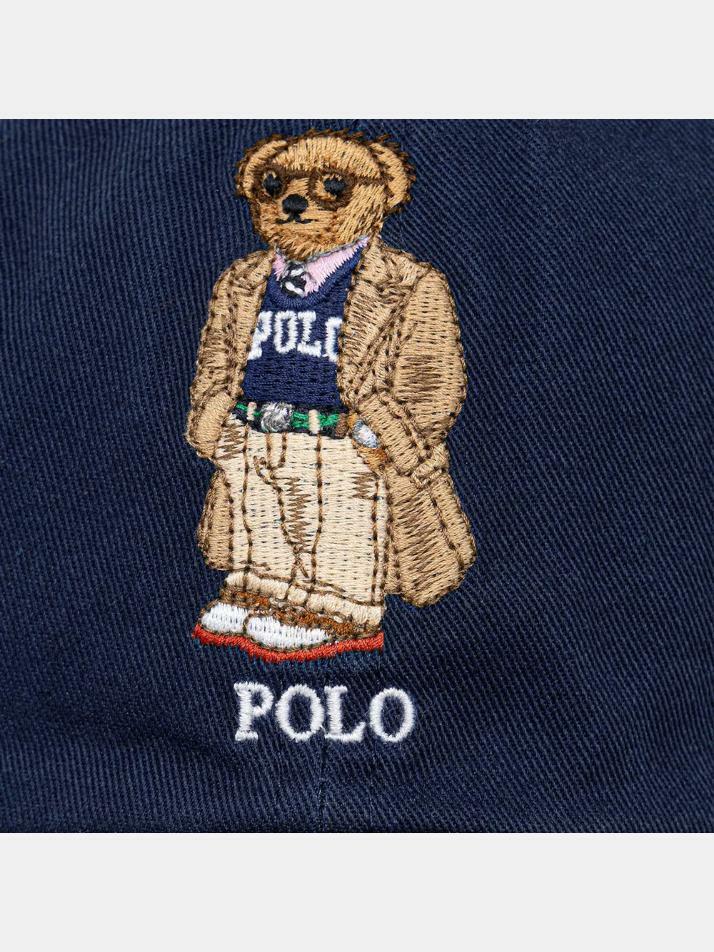 [랄프로렌] 26SS 베어 로고 자수 캡모자 네이비 211A87349 001