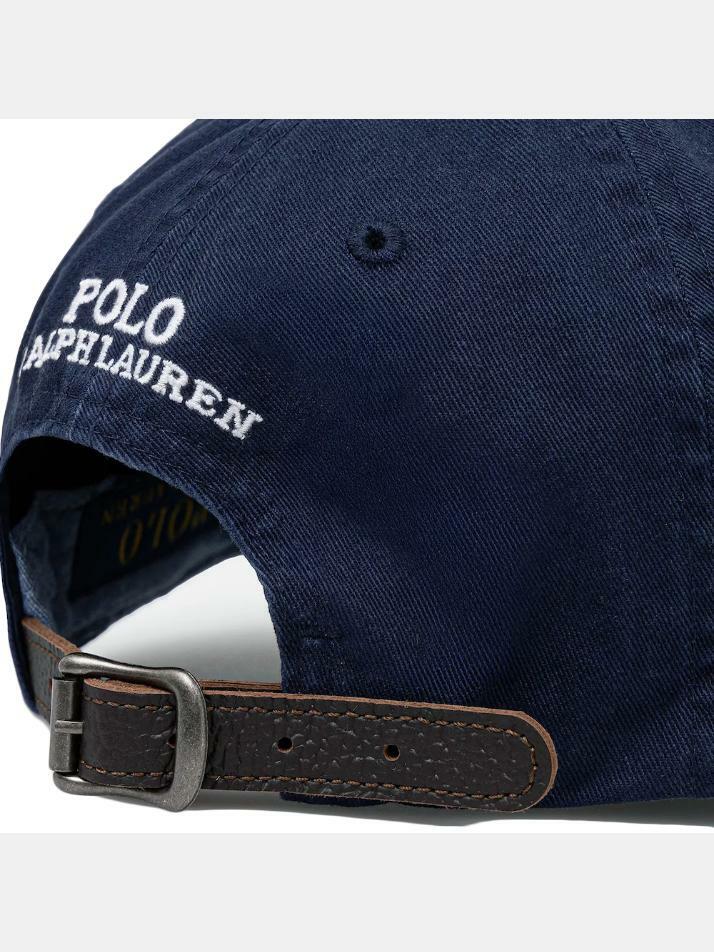 [랄프로렌] 26SS 베어 로고 자수 캡모자 네이비 211A87349 001