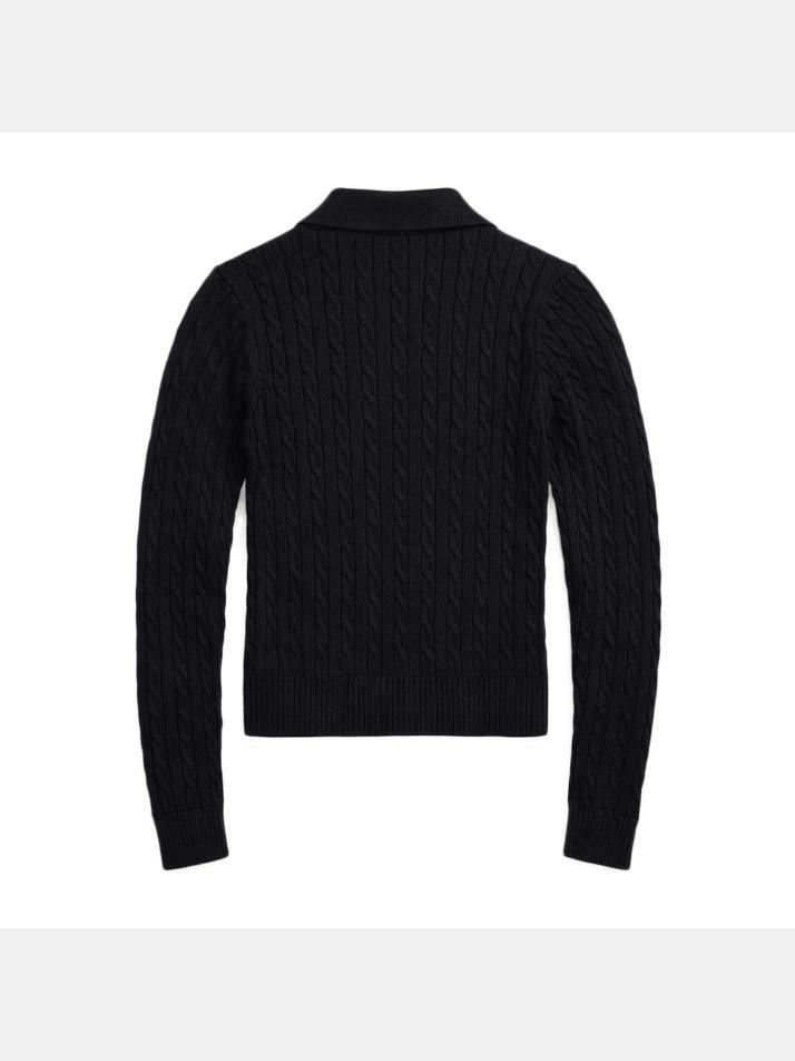 [랄프로렌] 26SS 포니 자수 케이블 클래식 폴로 가디건 블랙 211971881 003