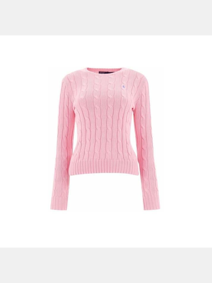 [랄프로렌] 26SS 여성 포니 자수 니트 핑크 211971869 010