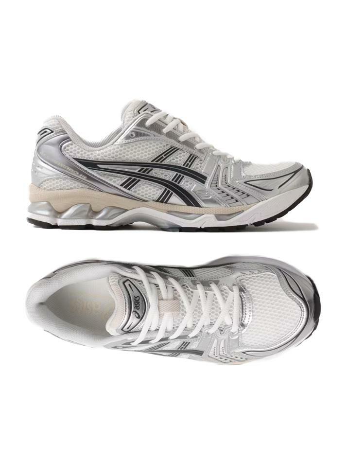 [아식스] 26SS 여성 젤 카야노 14 스니커즈 화이트/그레이 1203A537 110