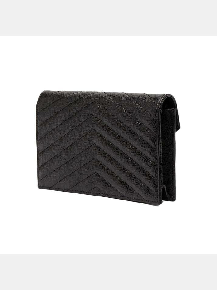 [생로랑] 26SS 금장 마틀라세 체인백 블랙 742920 BOW01 1000