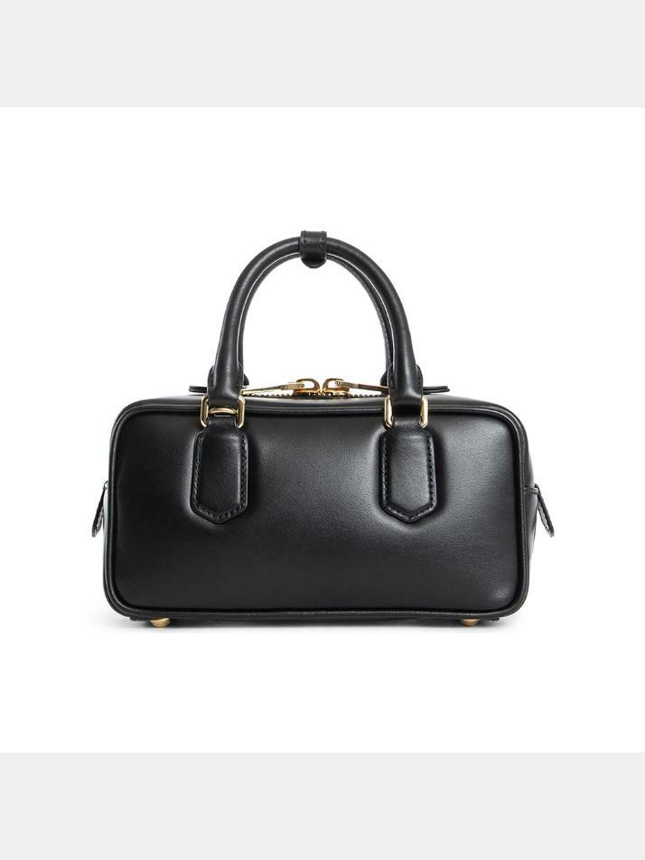 [미우미우] 26SS 로고 아르카디 크로스/토트백 블랙 5BB142 ACR3 F0002