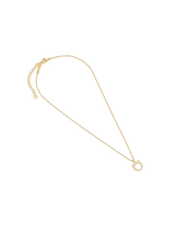 [페라가모] 26SS 크리스탈 간치니 라지 넥클리스 골드 76-0132 0696656