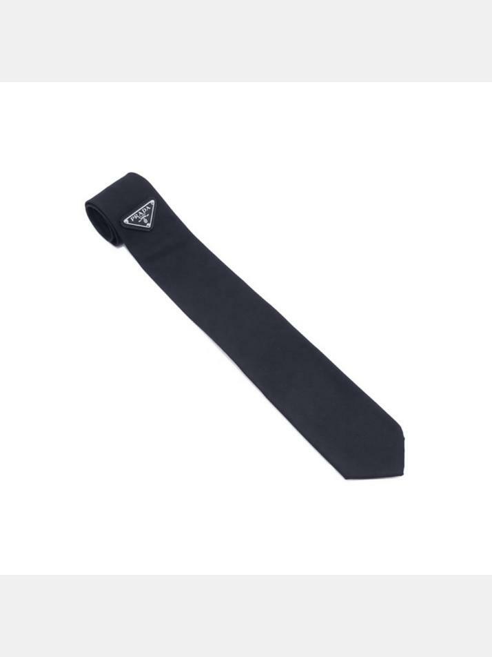 [프라다] 26SS 삼각로고 리나일론 넥타이 블루 UCR77 1WQ8 F0SVF