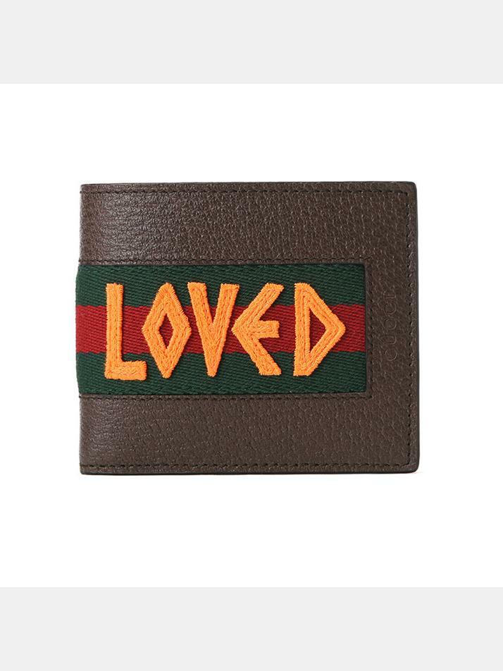 [구찌] 14주년 웹 러브드 패치 반지갑 브라운 408827 DJ2EN 2572