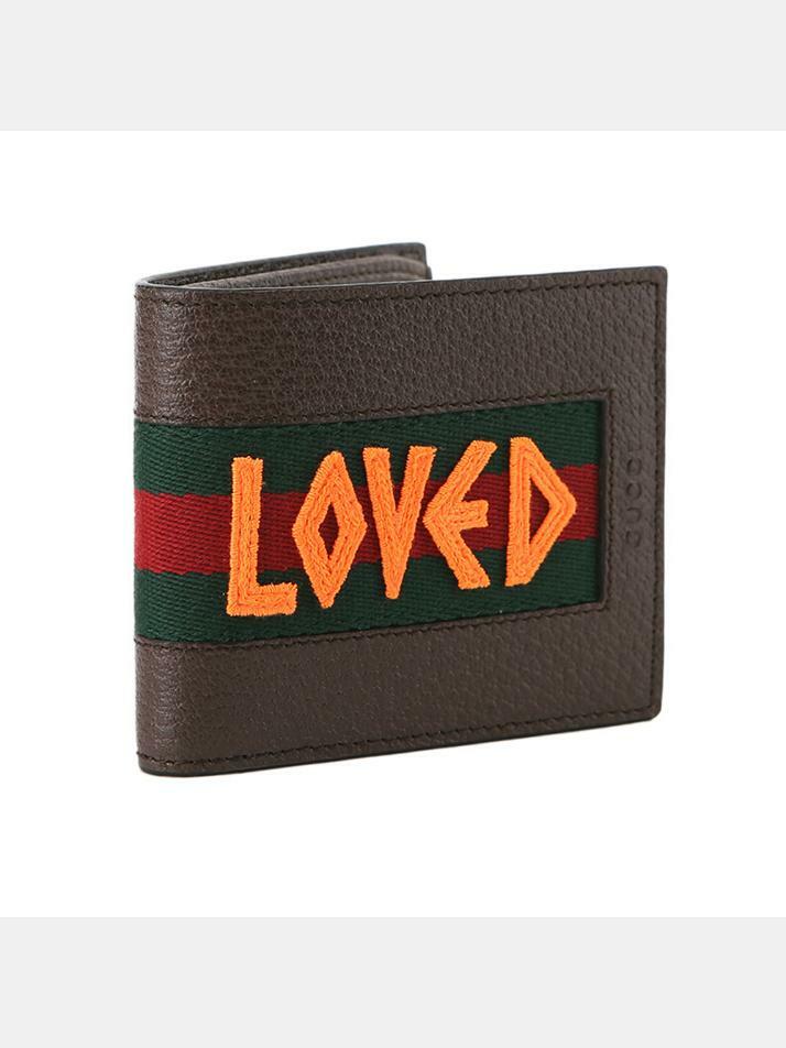 [구찌] 14주년 웹 러브드 패치 반지갑 브라운 408827 DJ2EN 2572