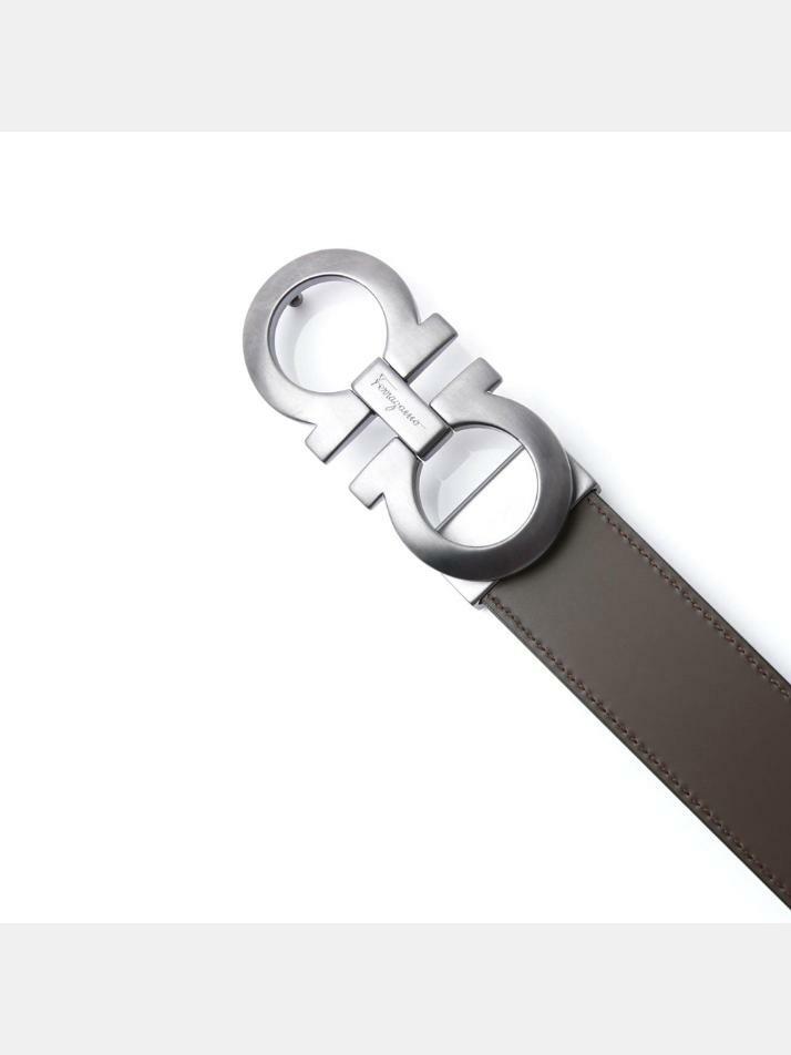 [페라가모] 26SS 더블 간치니 양면 무광 벨트 블랙/브라운 67-5542 0464231