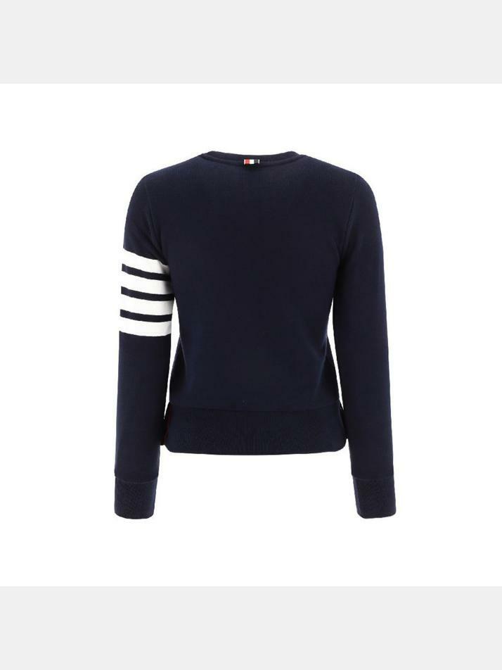 [톰브라운] 26SS 여성 사선 완장 클래식 맨투맨 네이비 FJT002A 00535 415