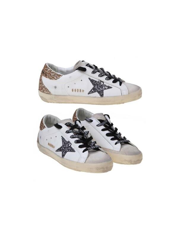 [골든구스] 26SS 여성 글리터 슈퍼스타 스니커즈 화이트/골드탭 GWF00102 F005358 82532
