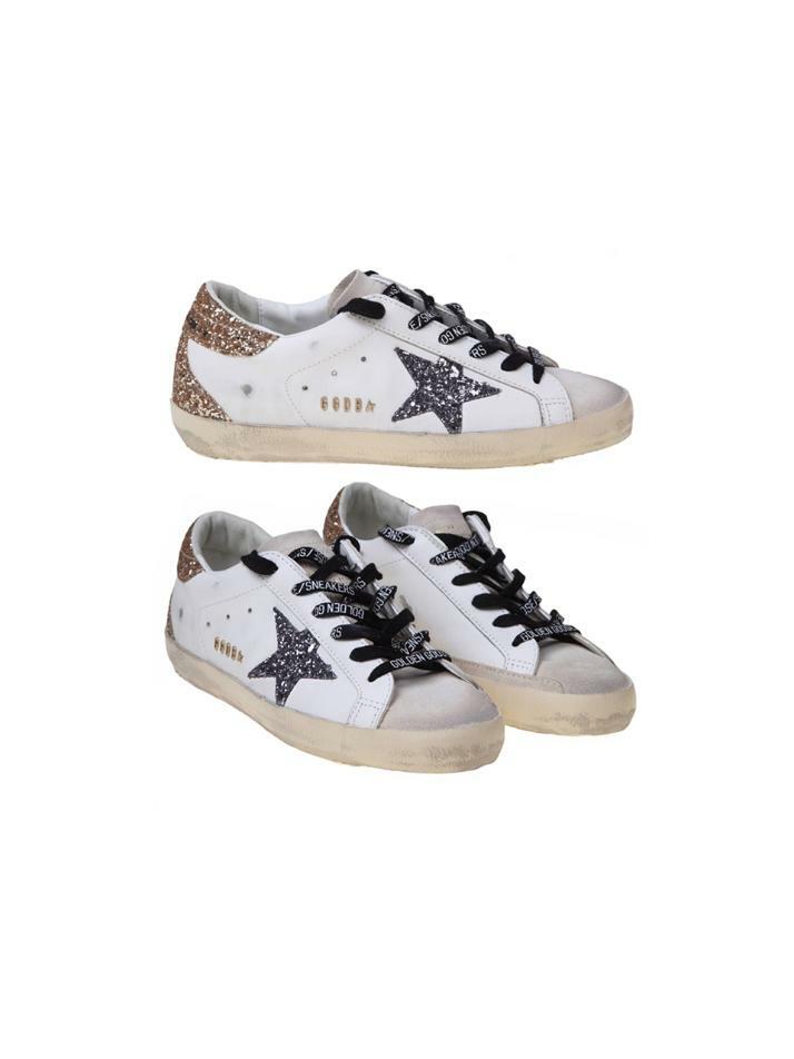 [골든구스] 26SS 여성 글리터 슈퍼스타 스니커즈 화이트/골드탭 GWF00102 F005358 82532